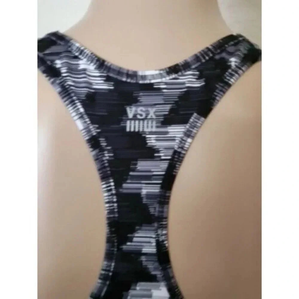Victoria’s Secret VSX Racerback Sports Bra multicolor Size LARGE - Picture 5 of 8
